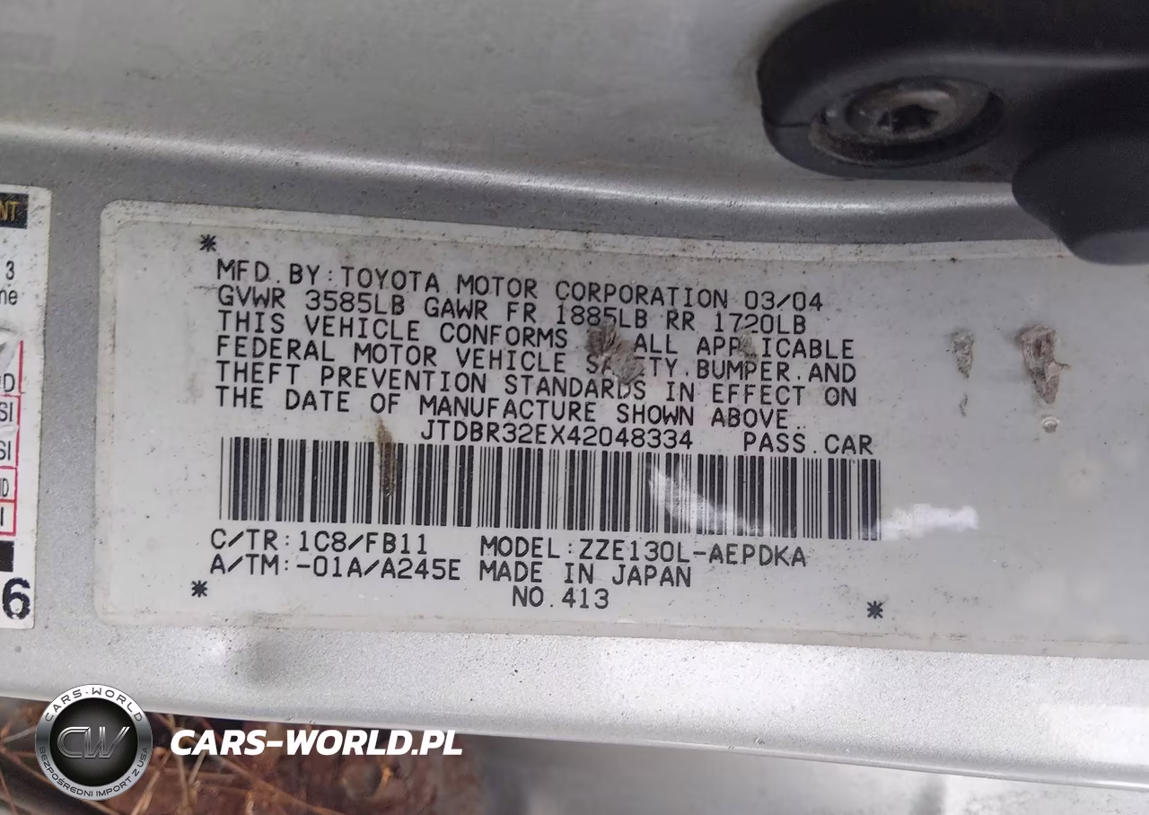 2004 Toyota Corolla Ce VIN:JTDBR32EX42048334 - 9