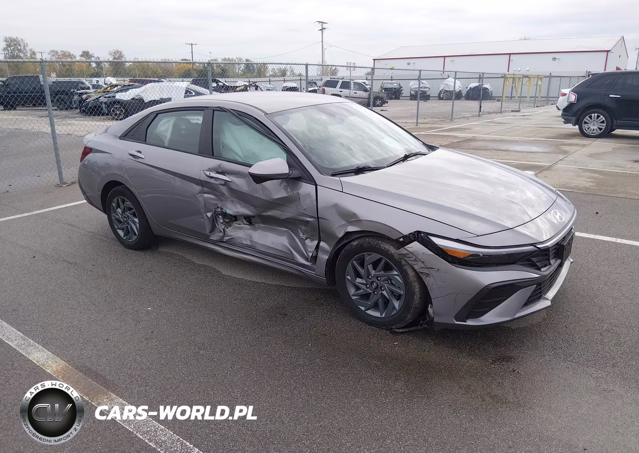 2024 Hyundai Elantra Hybrid Blue VIN:KMHLM4DJXRU113600 - 1