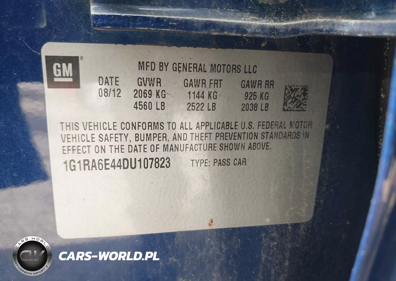 2013 Chevrolet Volt VIN:1G1RA6E44DU107823 - 9
