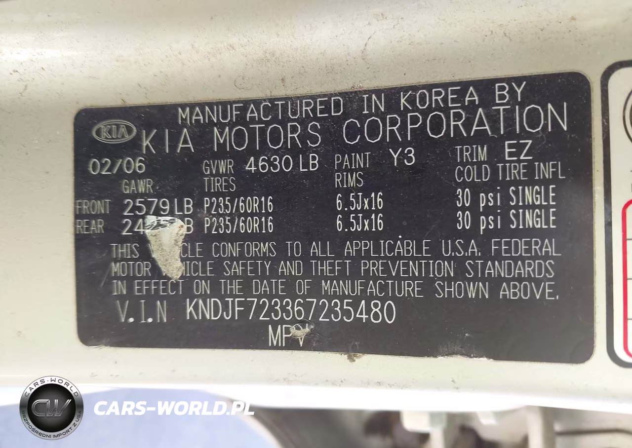 2006 Kia Sportage Ex V6-Lx V6 VIN:KNDJF723367235480 - 9