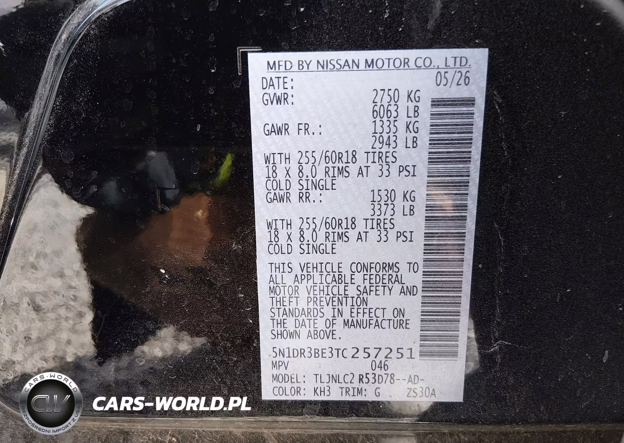 2026 Nissan Pathfinder Sv VIN:5N1DR3BE3TC257251 - 9