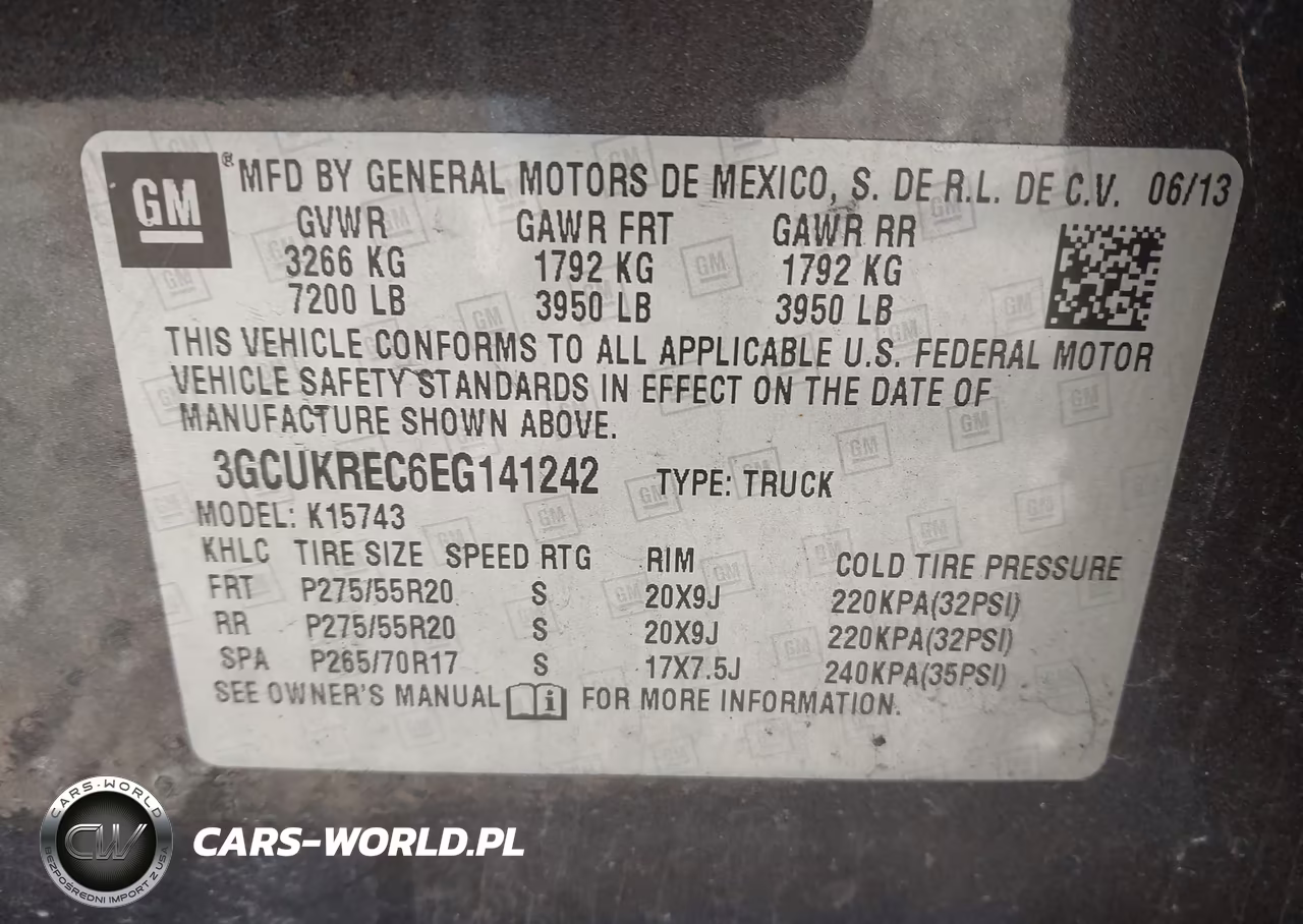2014 Chevrolet Silverado 1500 1Lt VIN:3GCUKREC6EG141242 - 9