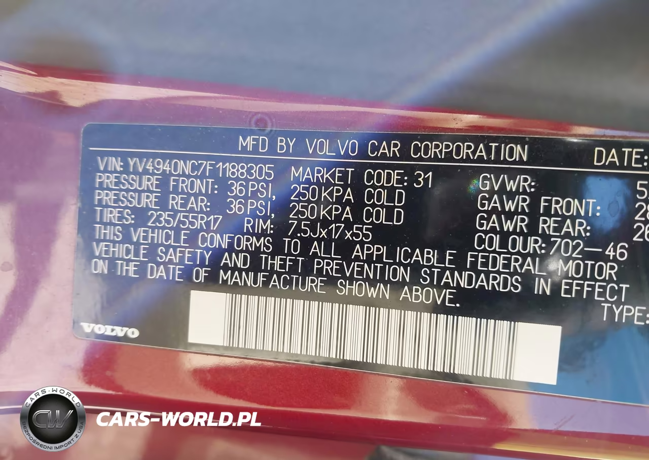 2015 Volvo Xc70 3.2 Premier Plus VIN:YV4940NC7F1188305 - 9