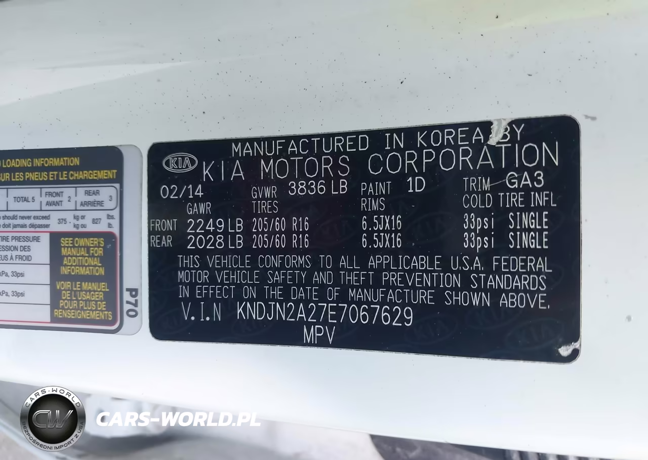 2014 Kia Soul VIN:KNDJN2A27E7067629 - 9