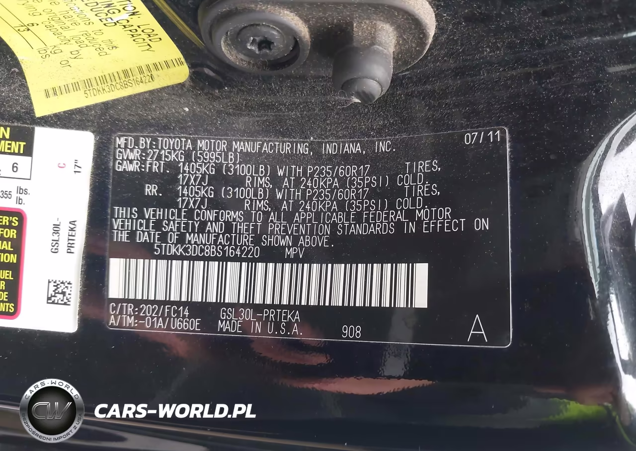 2011 Toyota Sienna Le V6 VIN:5TDKK3DC8BS164220 - 9