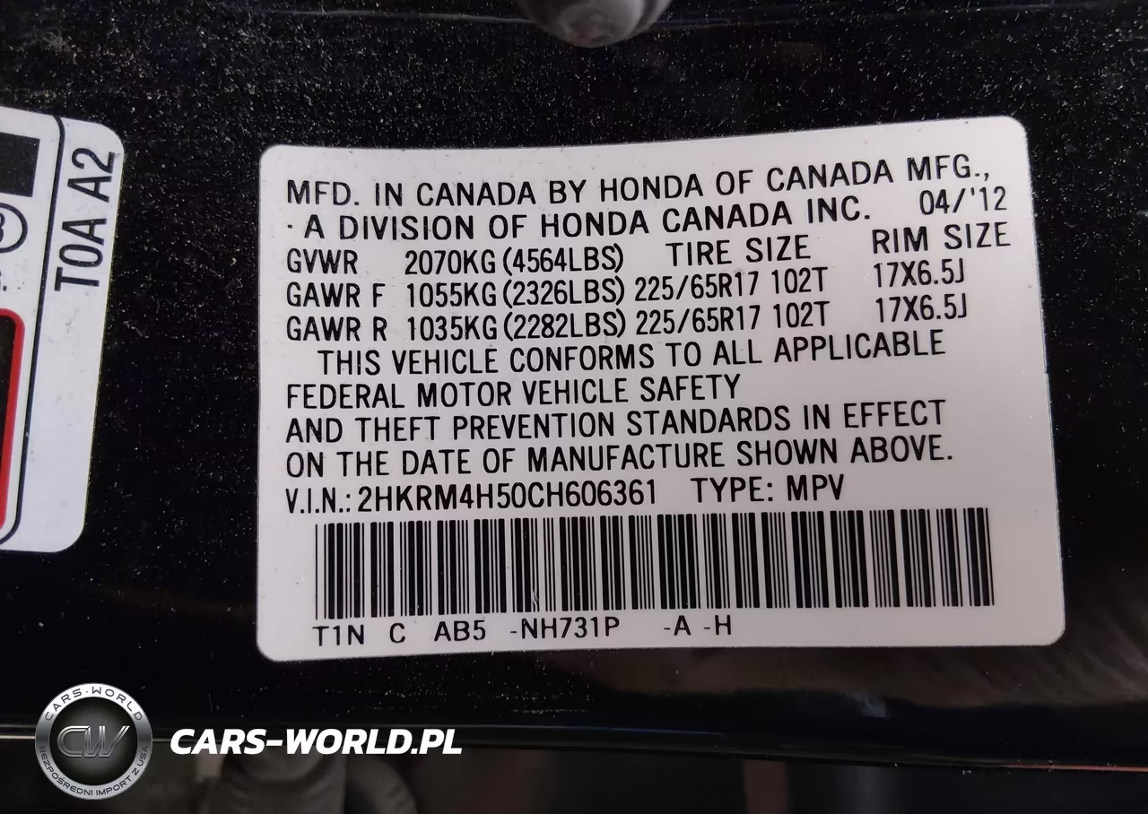 2012 Honda Cr-V Ex VIN:2HKRM4H50CH606361 - 8