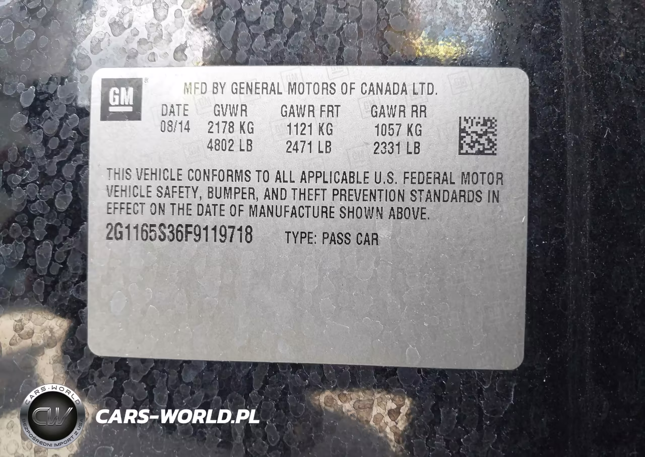 2015 Chevrolet Impala 2Lz VIN:2G1165S36F9119718 - 9