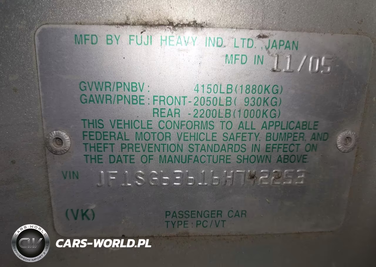 2006 Subaru Forester 2.5X VIN:JF1SG63616H742253 - 9