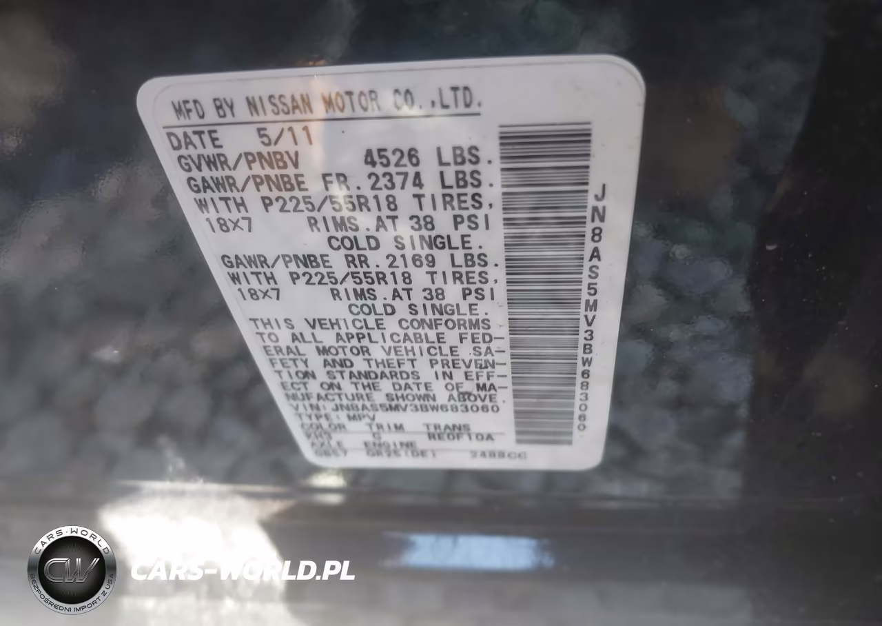 2011 Nissan Rogue Sv VIN:JN8AS5MV3BW683060 - 9