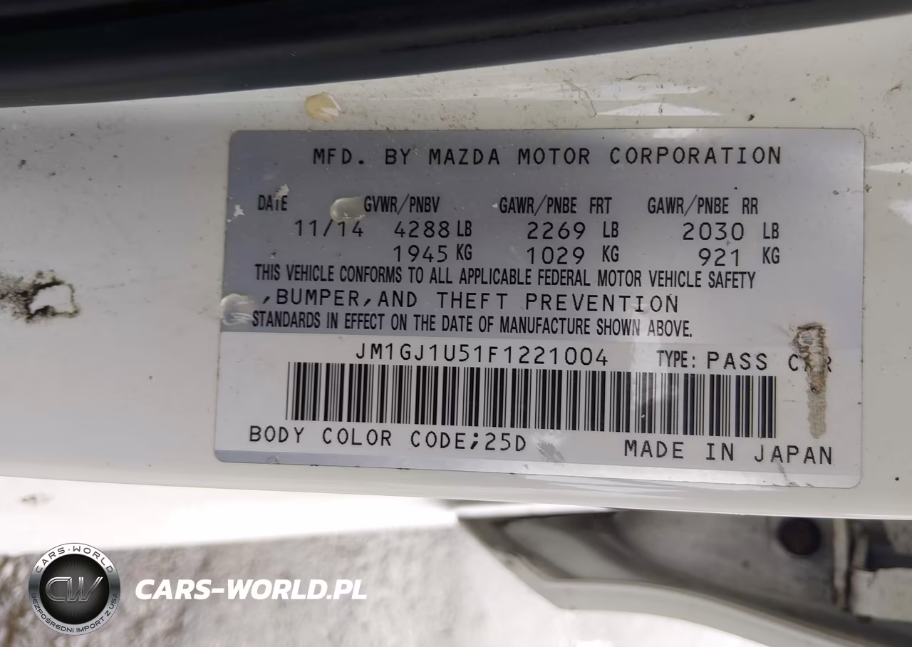 2015 Mazda Mazda6 I Sport VIN:JM1GJ1U51F1221004 - 9
