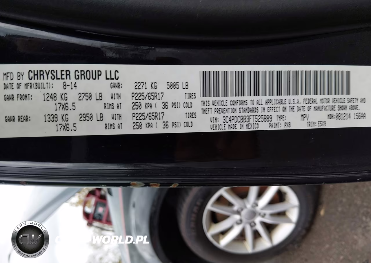 2015 Dodge Journey Sxt VIN:3C4PDCBB3FT525889 - 9