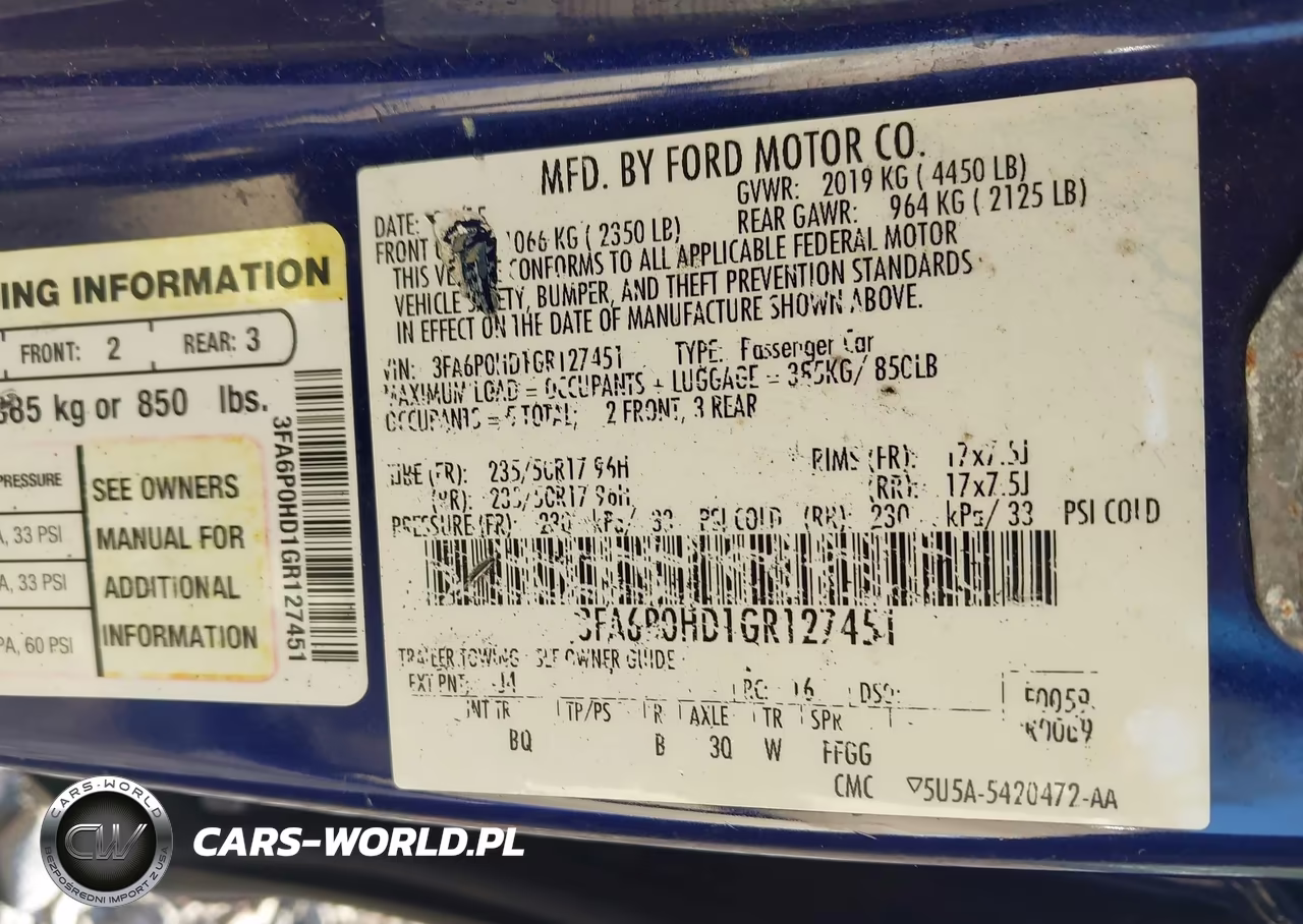 2016 Ford Fusion Se VIN:3FA6P0HD1GR127451 - 9