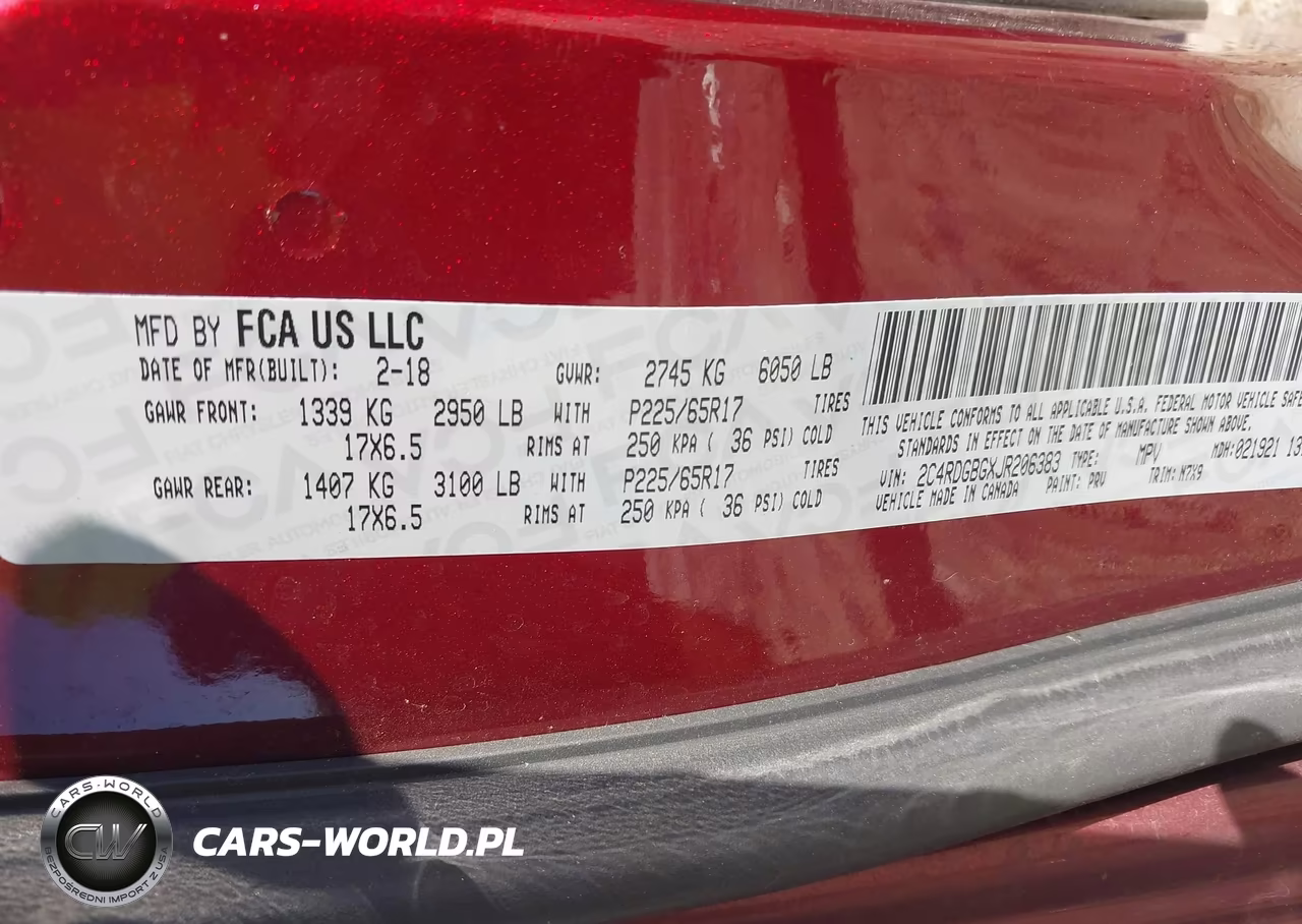 2018 Dodge Grand Caravan Se Plus VIN:2C4RDGBGXJR206383 - 9