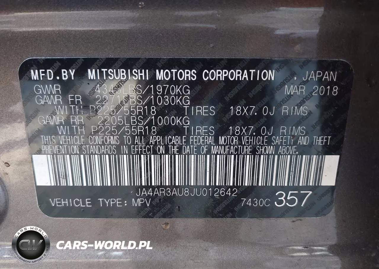 2018 Mitsubishi Outlander Sport 2.0 Es VIN:JA4AR3AU8JU012642 - 9