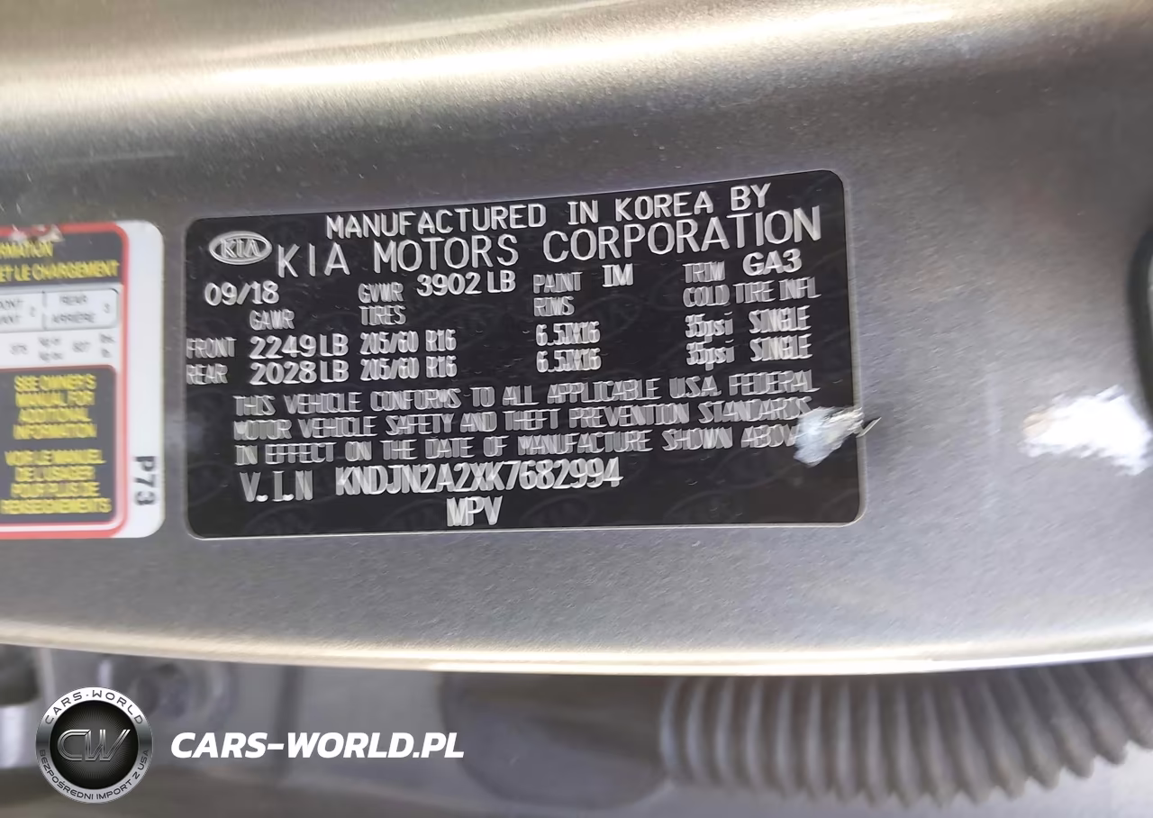 2019 Kia Soul VIN:KNDJN2A2XK7682994 - 9
