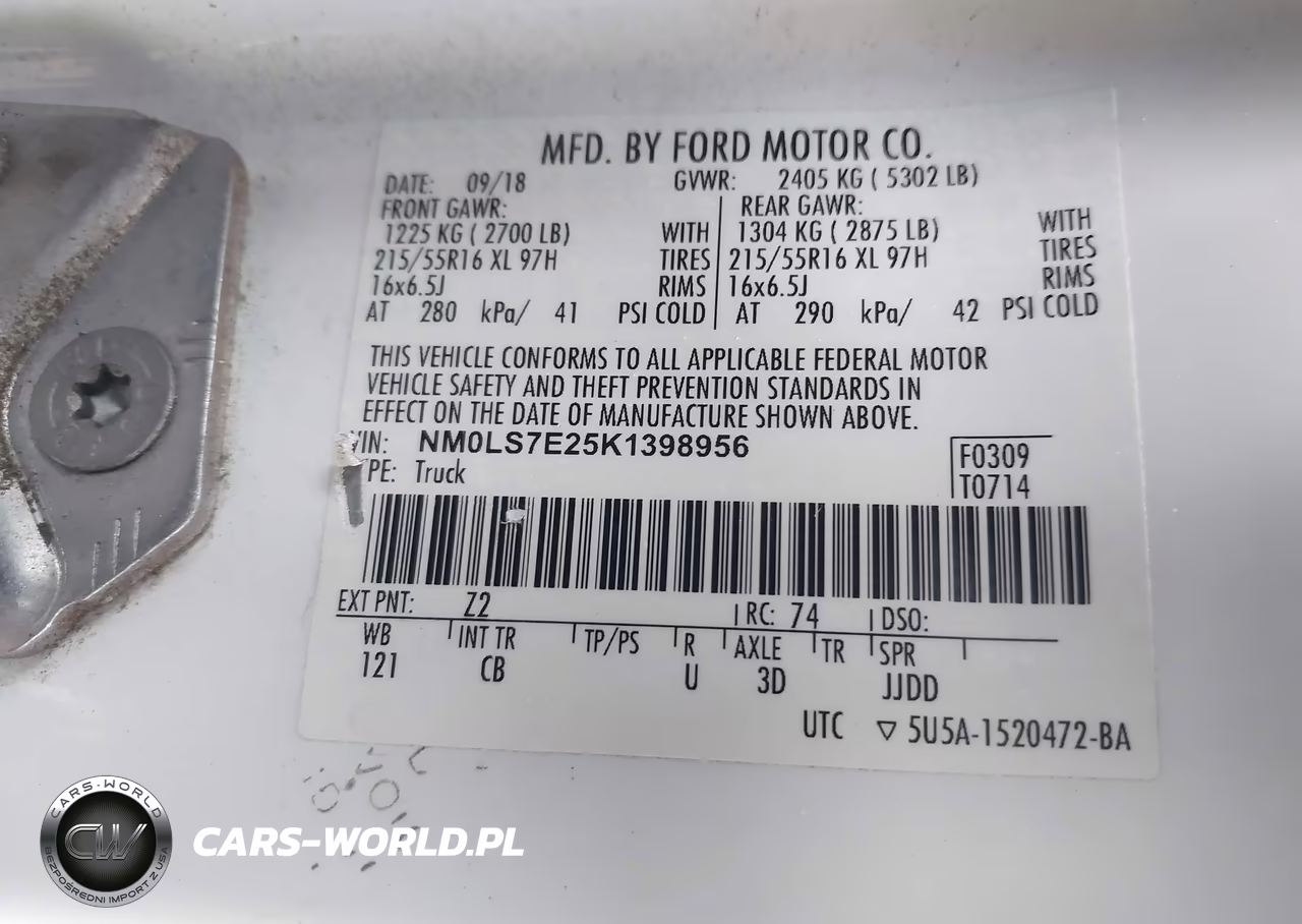 2019 Ford Transit Connect Xl VIN:NM0LS7E25K1398956 - 9