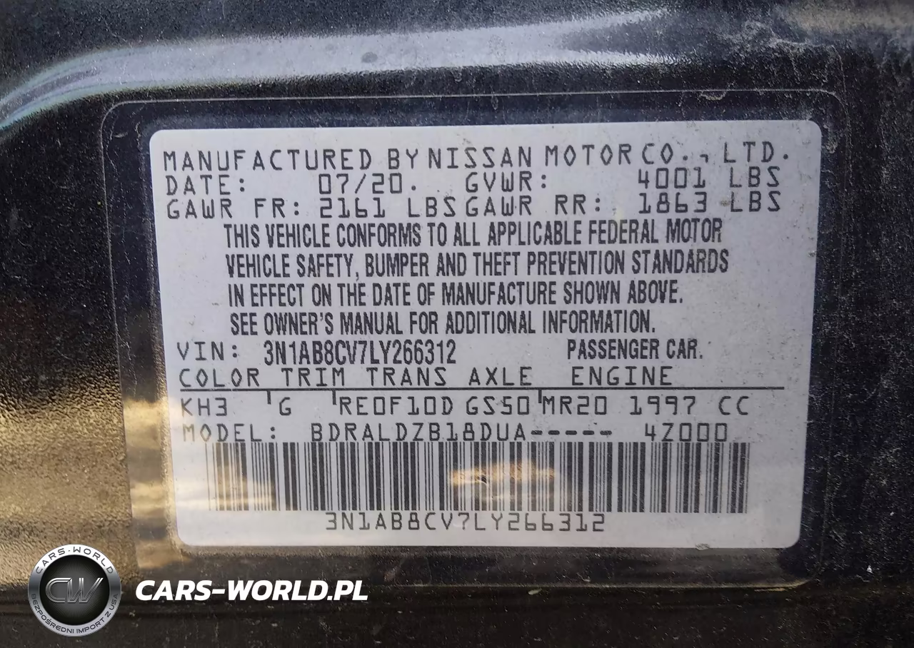 2020 Nissan Sentra Sv Xtronic Cvt VIN:3N1AB8CV7LY266312 - 9