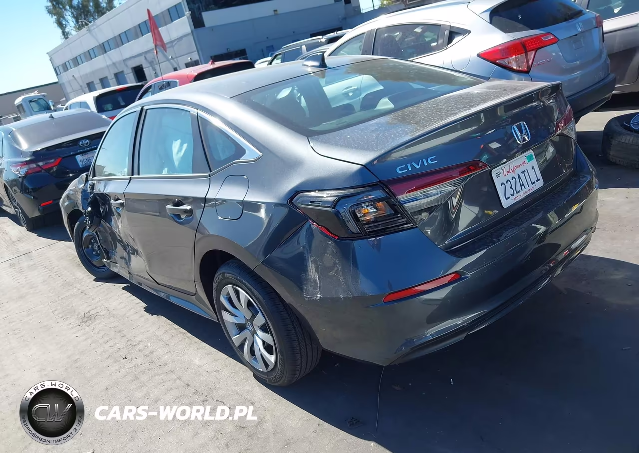 2026 Honda Civic Lx VIN:2HGFE2F29TH627779 - 3