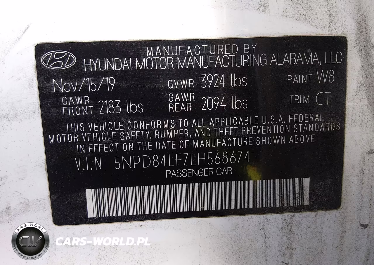 2020 Hyundai Elantra Sel VIN:5NPD84LF7LH568674 - 9