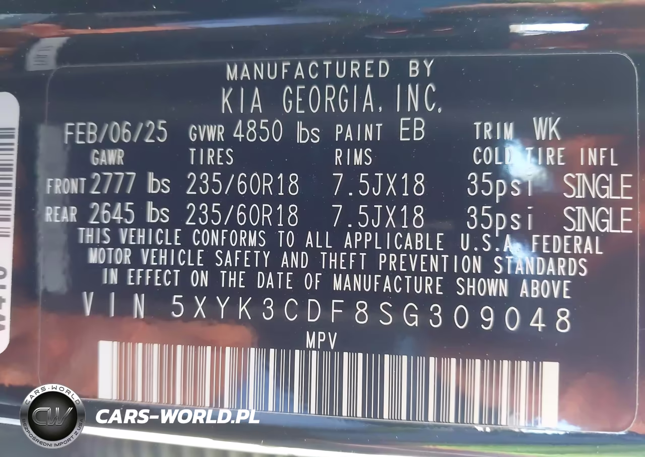 2025 Kia Sportage Ex VIN:5XYK3CDF8SG309048 - 9