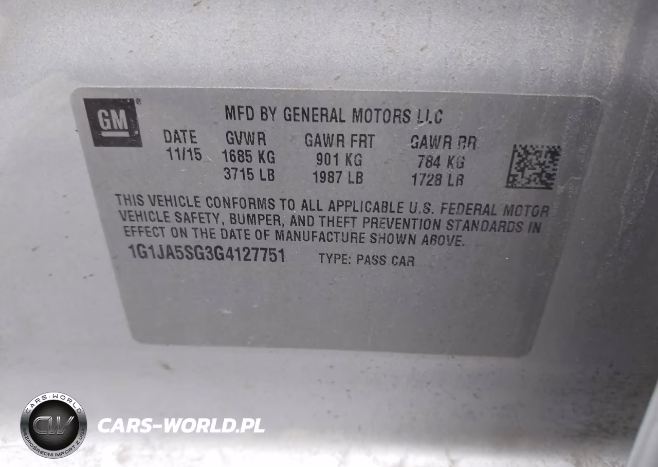 2016 Chevrolet Sonic Ls Auto VIN:1G1JA5SG3G4127751 - 9