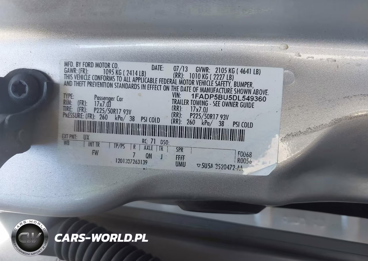 2013 Ford C-Max Hybrid Sel VIN:1FADP5BU5DL549360 - 9