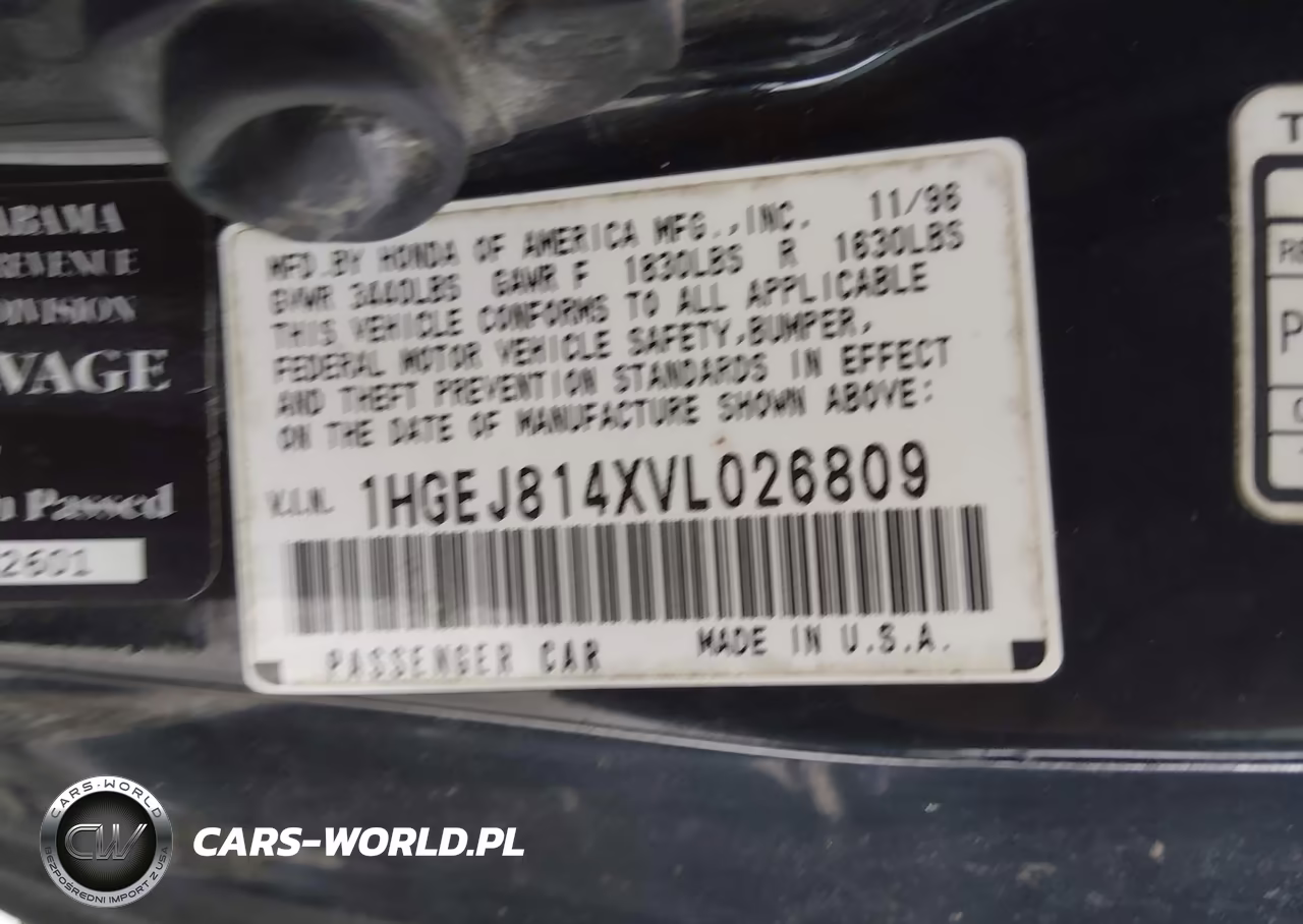 1997 Honda Civic Ex VIN:1HGEJ814XVL026809 - 9