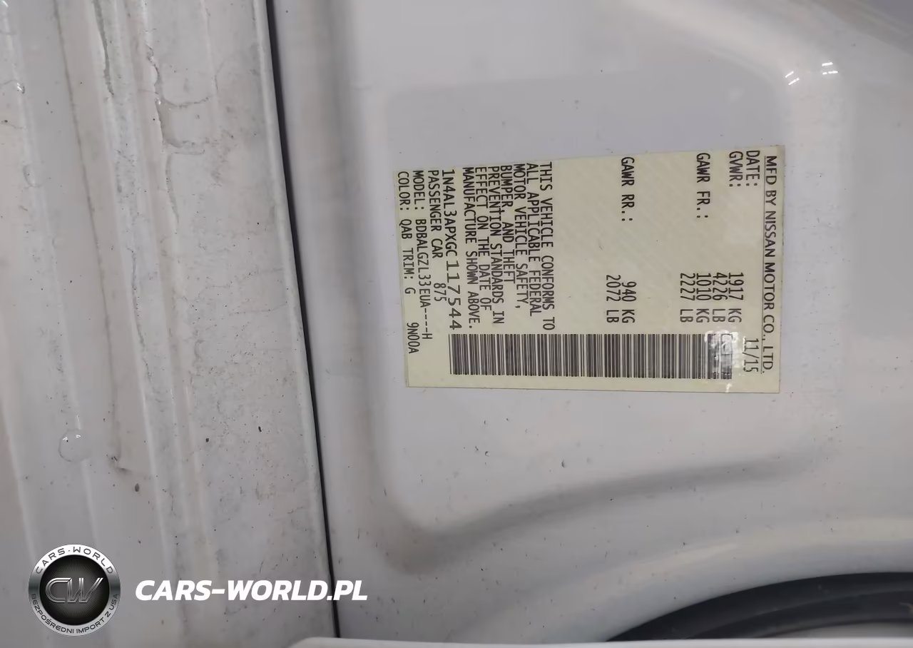 2016 Nissan Altima 2.5 S VIN:1N4AL3APXGC117544 - 9