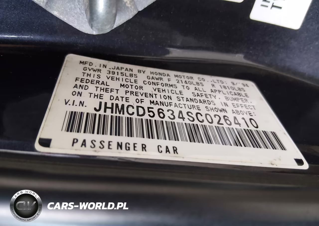 1995 Honda Accord Lx VIN:JHMCD5634SC026410 - 9