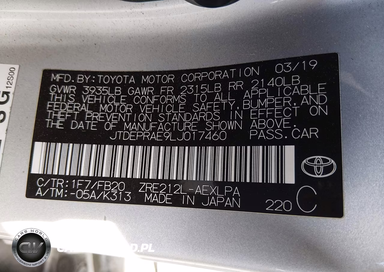2020 Toyota Corolla Le VIN:JTDEPRAE9LJ017460 - 9