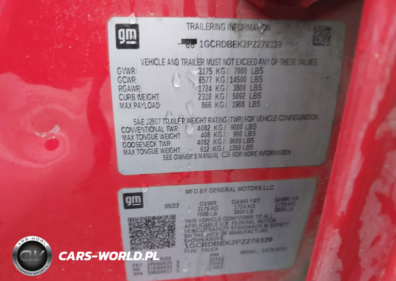 2023 Chevrolet Silverado 1500 4Wd Standard Bed Custom VIN:1GCRDBEK2PZ278339 - 9