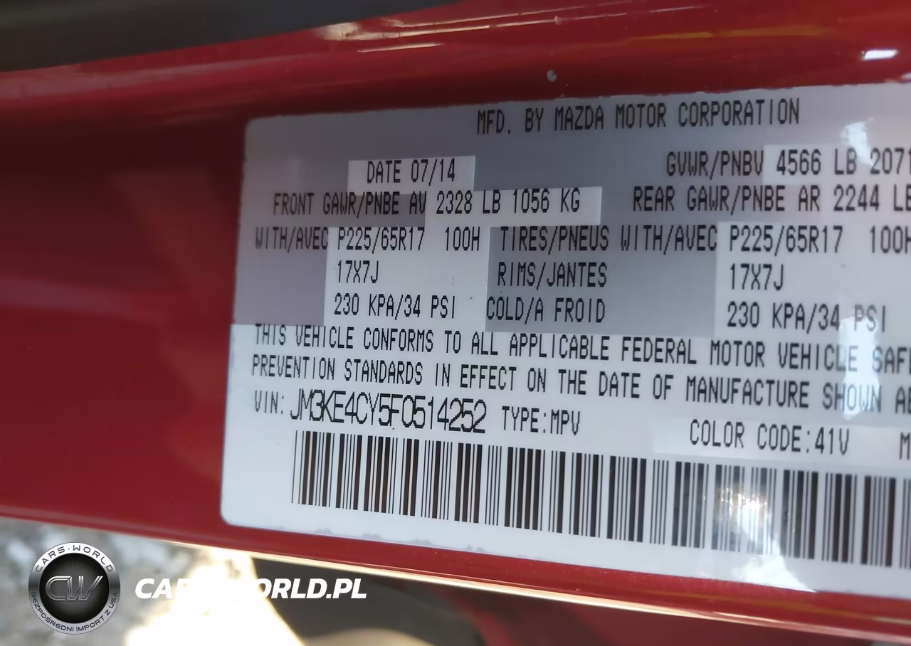 2015 Mazda Cx-5 Touring VIN:JM3KE4CY5F0514252 - 9