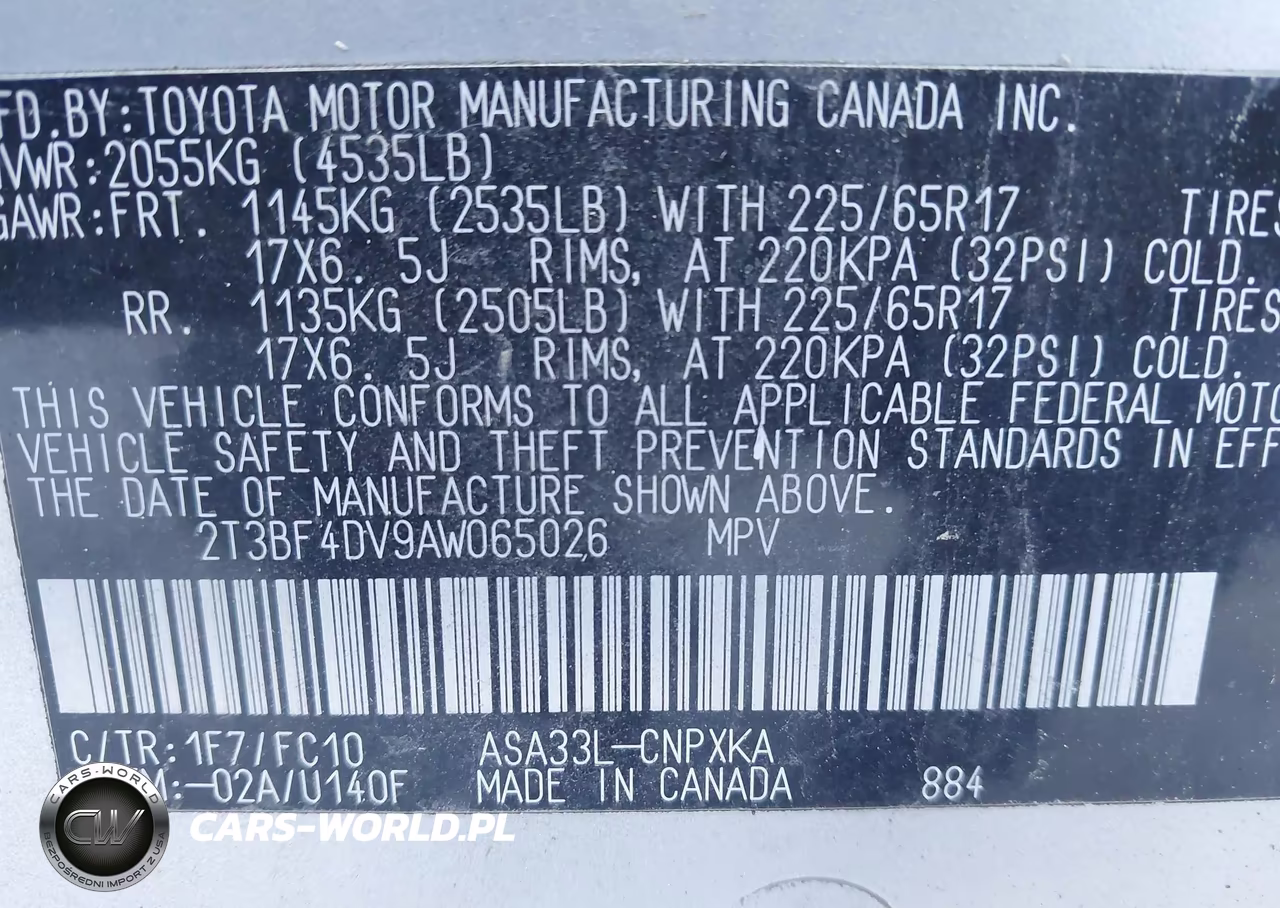 2010 Toyota Rav4 VIN:2T3BF4DV9AW065026 - 9