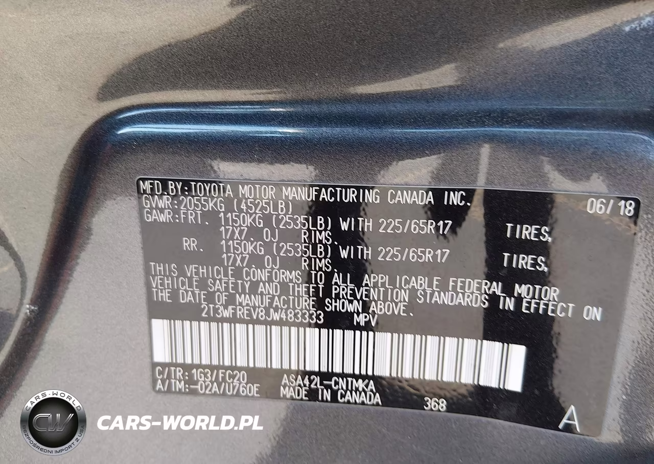 2018 Toyota Rav4 Xle VIN:2T3WFREV8JW483333 - 9
