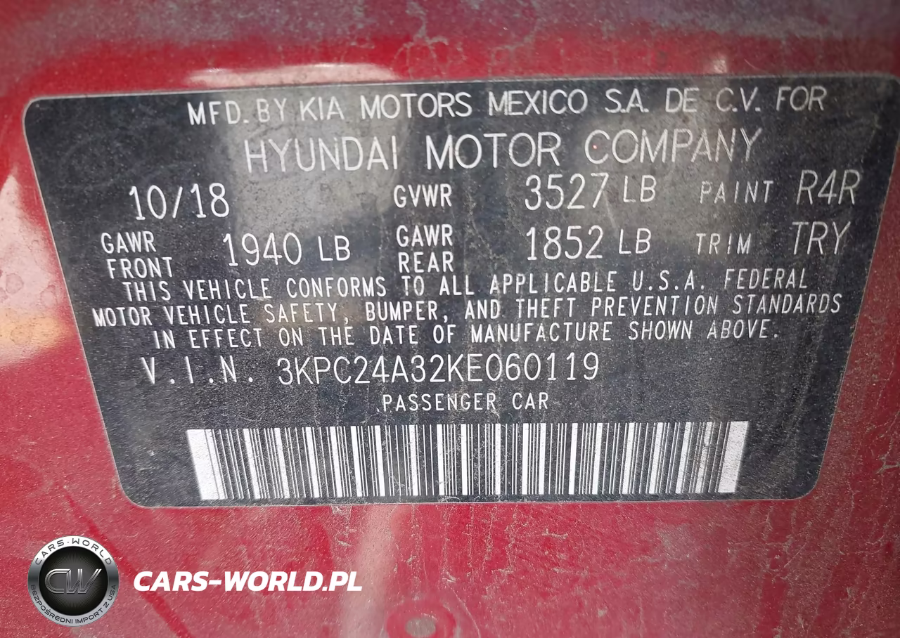 2019 Hyundai Accent Se VIN:3KPC24A32KE060119 - 9