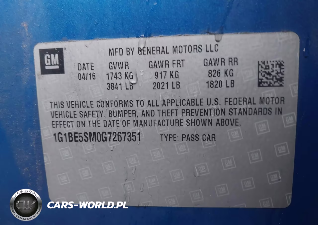 2016 Chevrolet Cruze Lt Auto VIN:1G1BE5SM0G7267351 - 9
