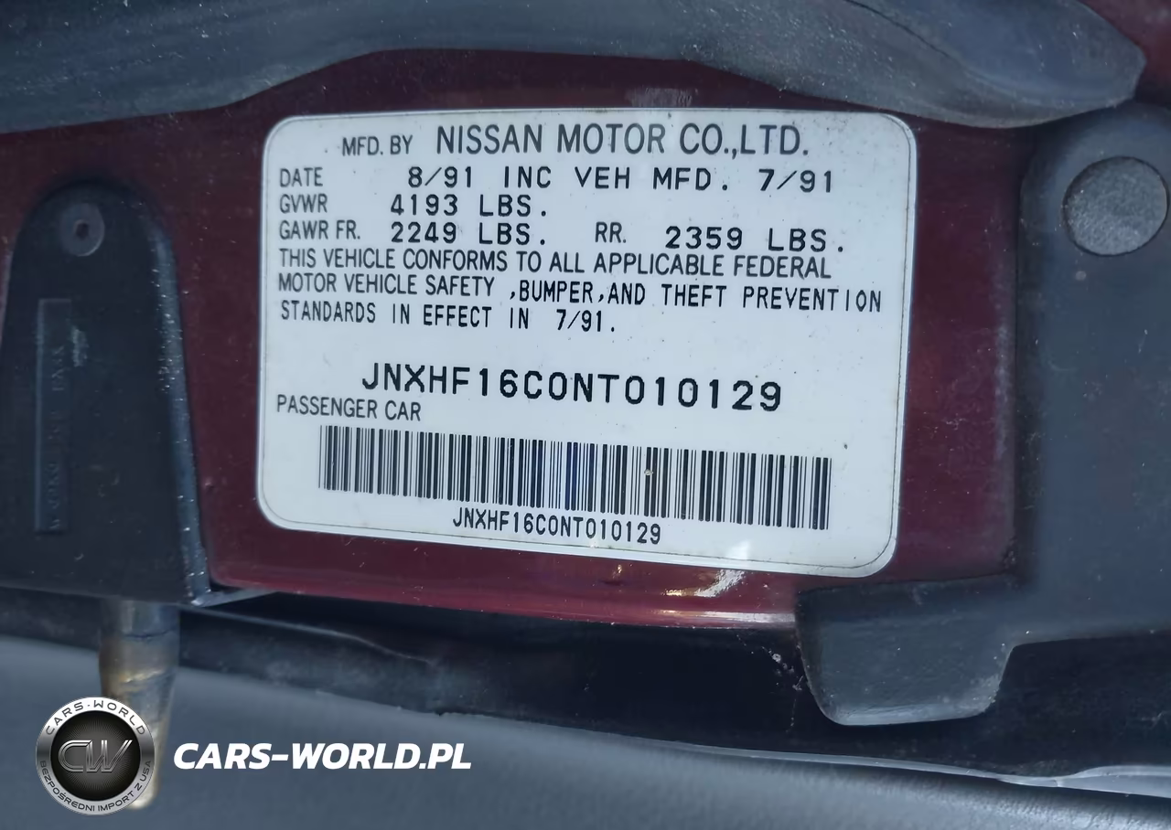 1992 Infiniti M30 VIN:JNXHF16C0NT010129 - 9