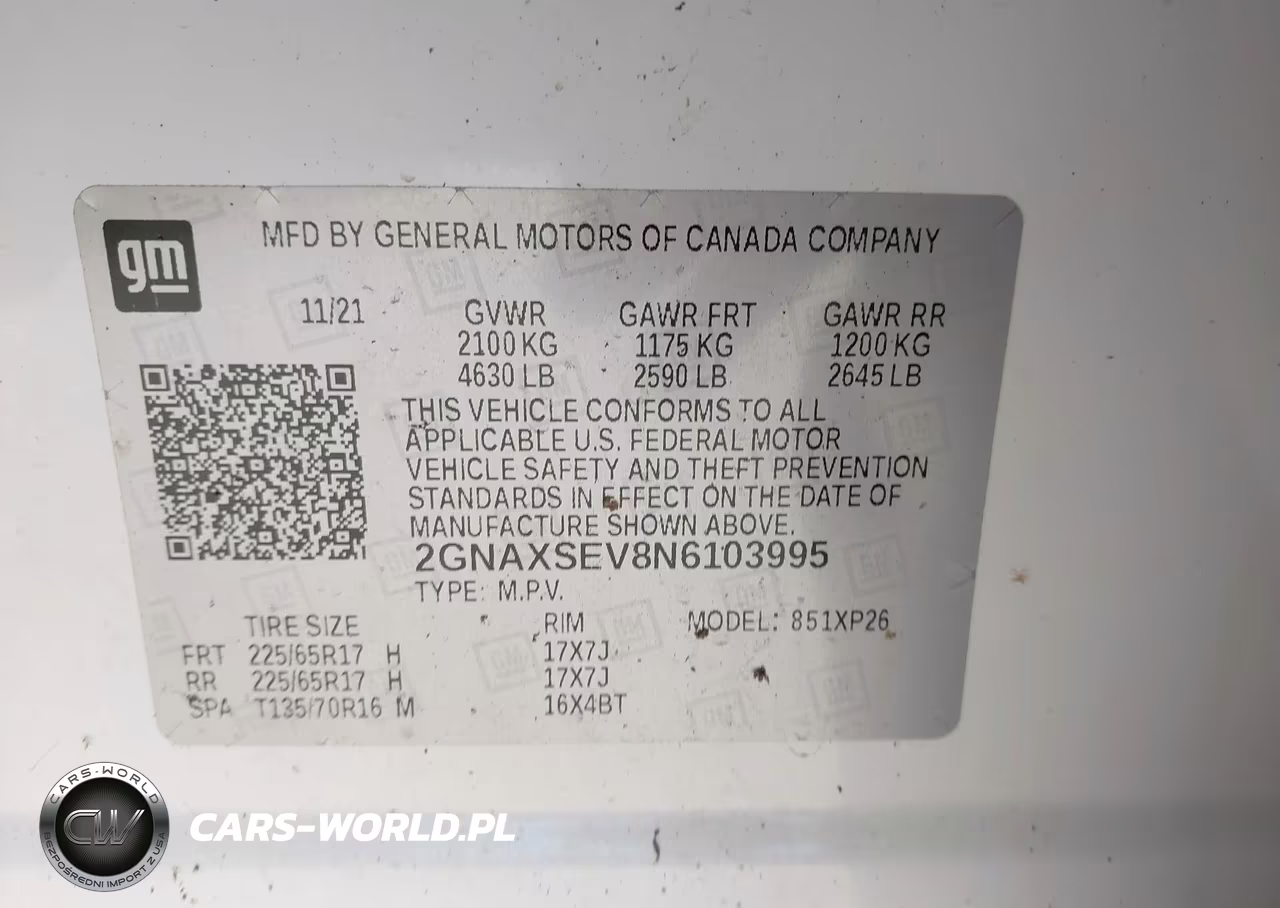 2022 Chevrolet Equinox Ls VIN:2GNAXSEV8N6103995 - 9