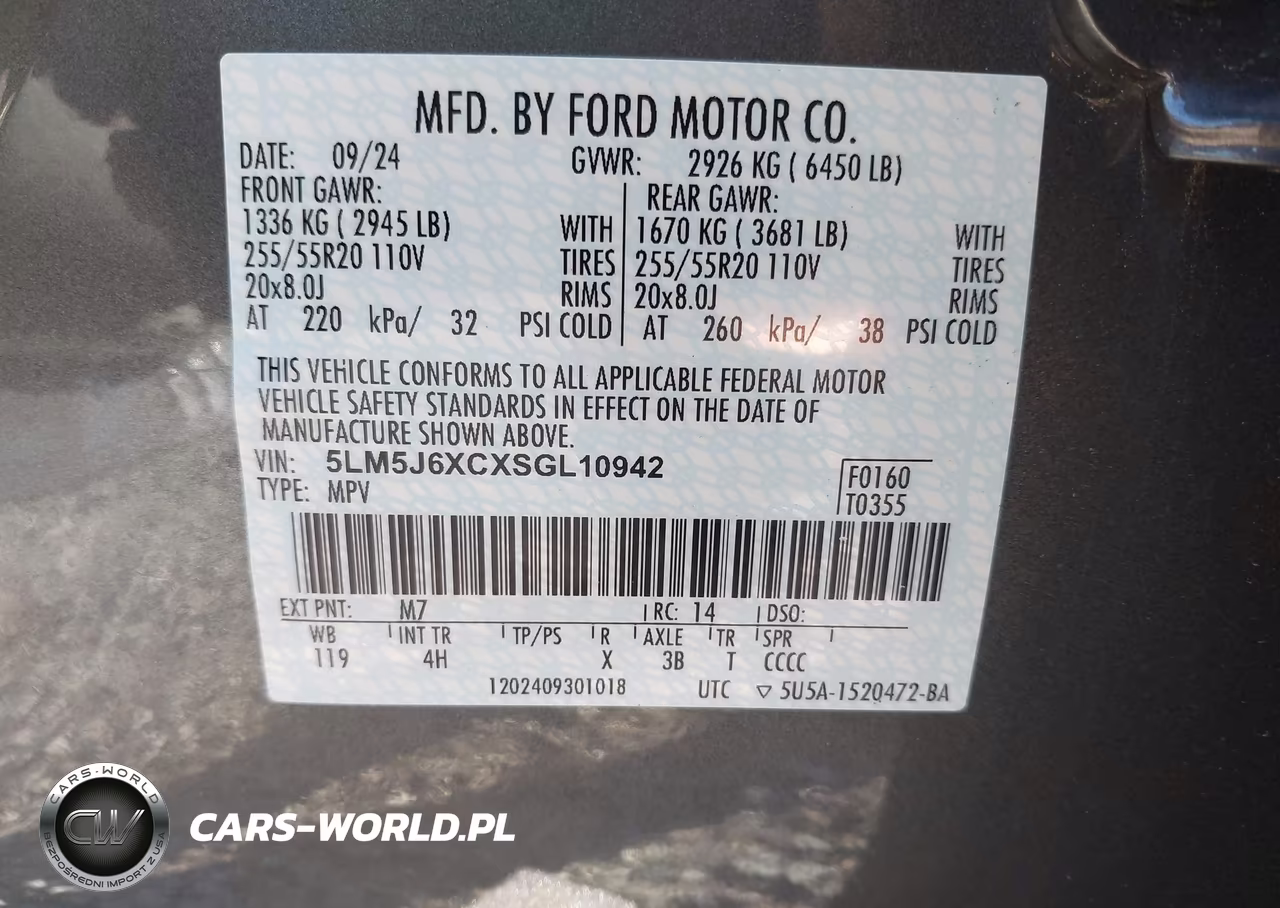 2025 Lincoln Aviator Premiere VIN:5LM5J6XCXSGL10942 - 9