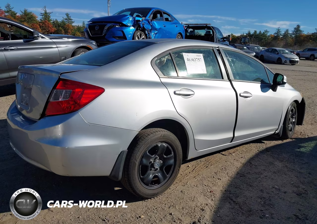 2012 Honda Civic Lx VIN:19XFB2F59CE356963 - 4