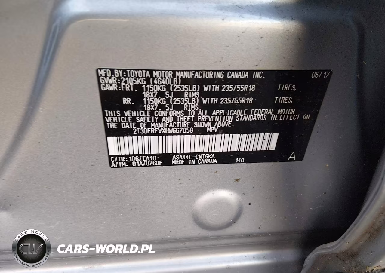 2017 Toyota Rav4 Limited VIN:2T3DFREVXHW667058 - 9