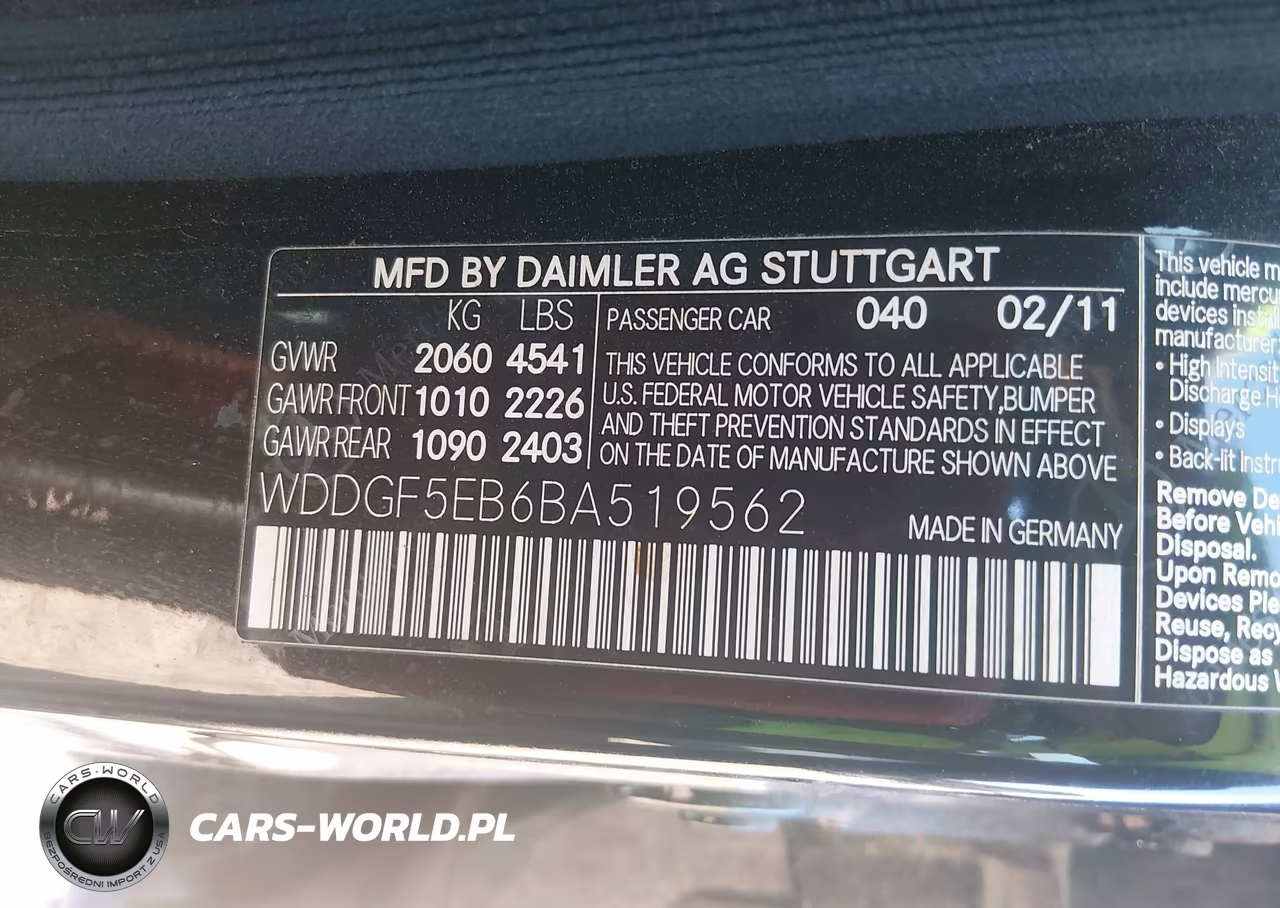 2011 Mercedes-Benz C 300 Sport VIN:WDDGF5EB6BA519562 - 9