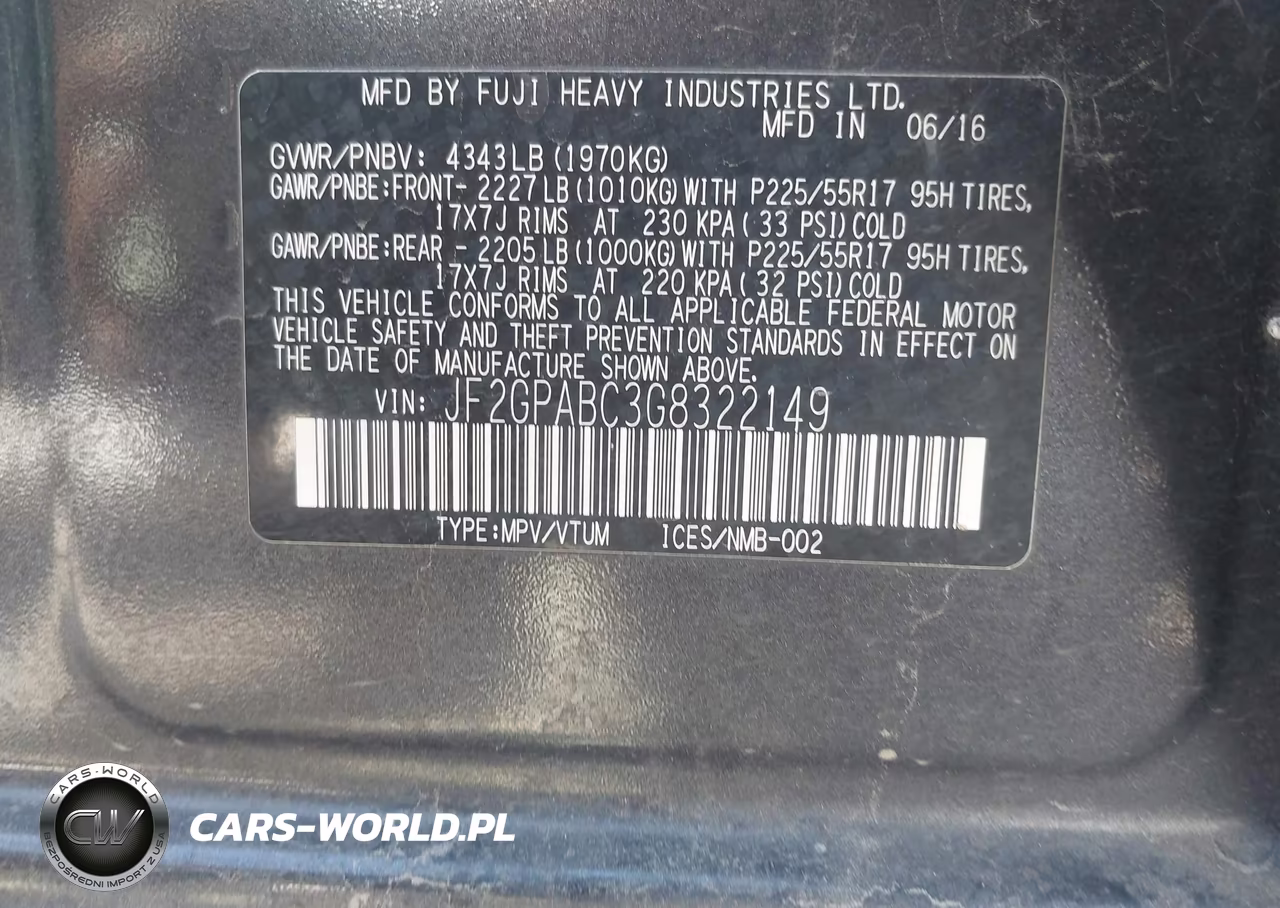 2016 Subaru Crosstrek 2.0I Premium VIN:JF2GPABC3G8322149 - 9