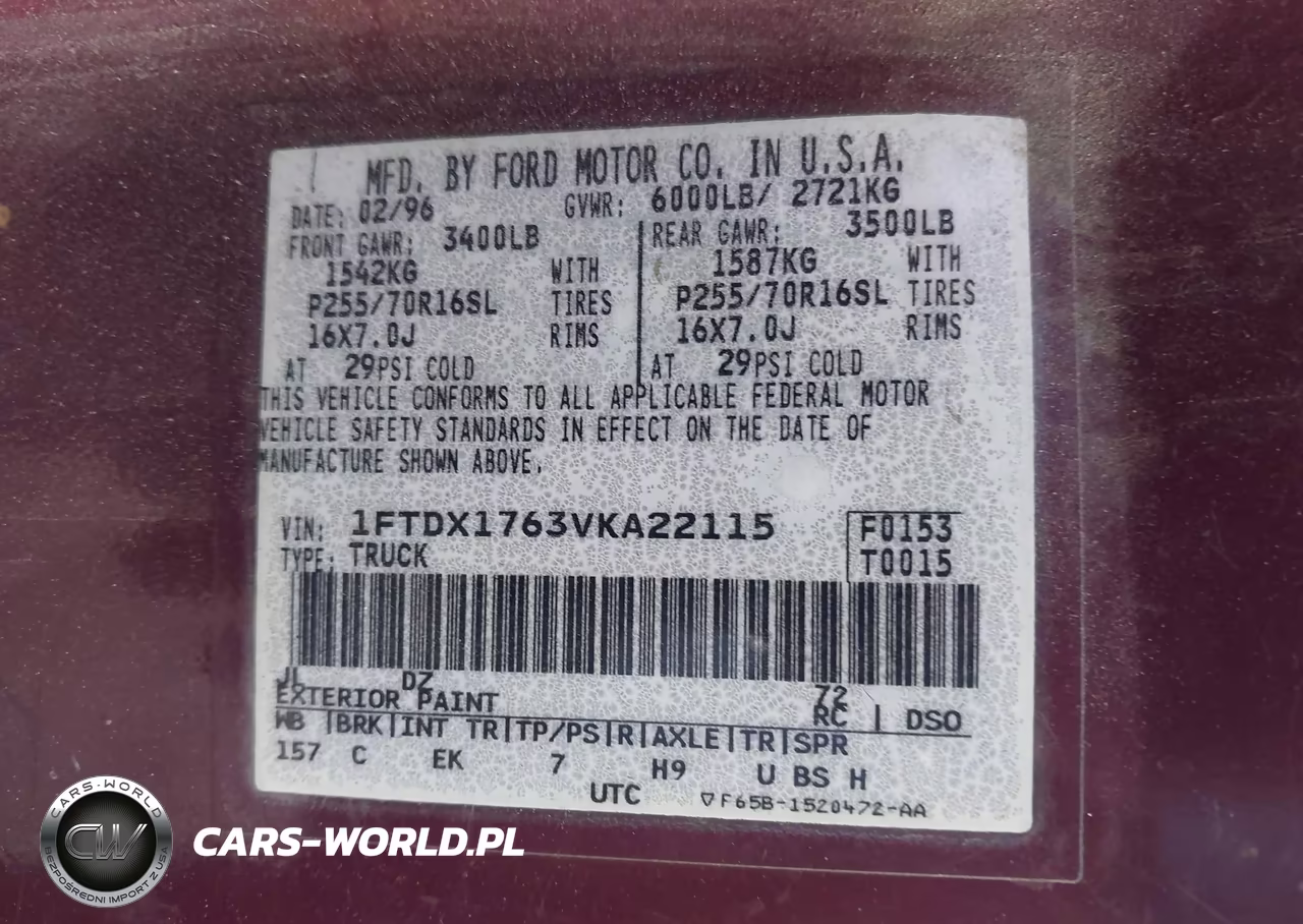1997 Ford F-150 Lariat-Standard-Xl-Xlt VIN:1FTDX1763VKA22115 - 9