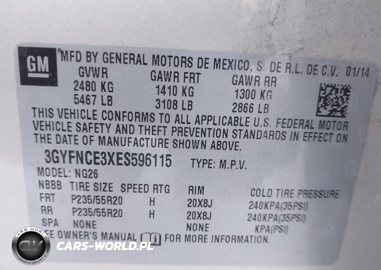 2014 Cadillac Srx Performance Collection VIN:3GYFNCE3XES596115 - 9