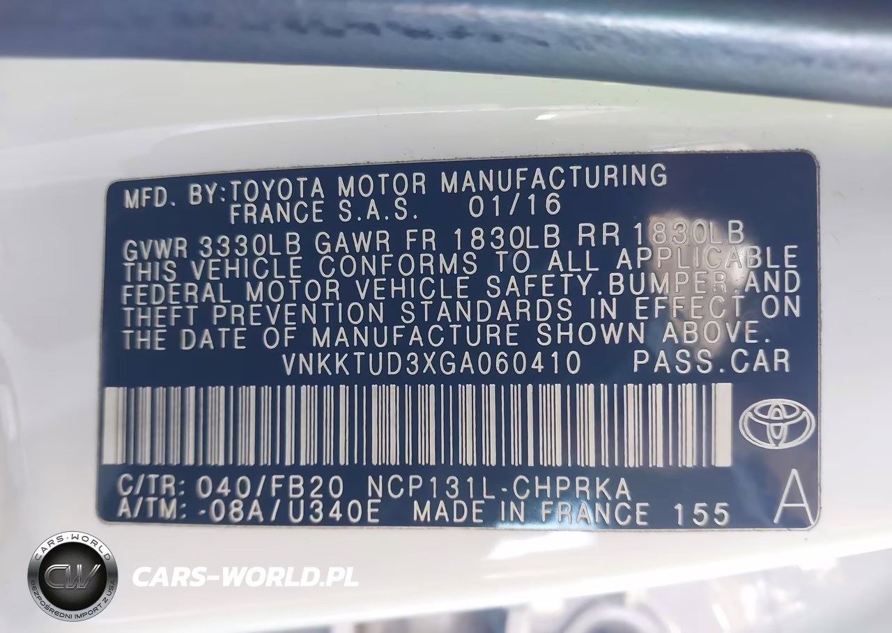 2016 Toyota Yaris Le VIN:VNKKTUD3XGA060410 - 9