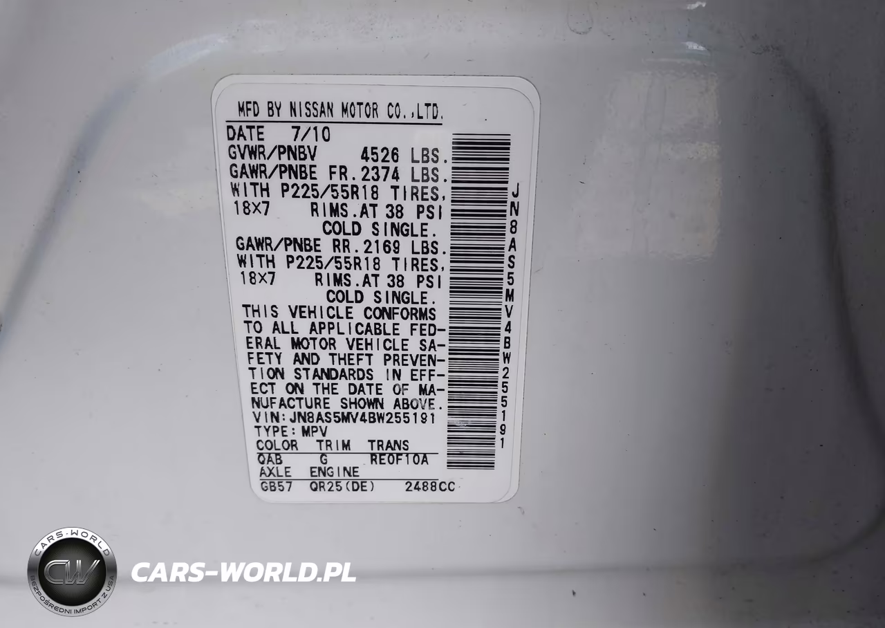 2011 Nissan Rogue Sv VIN:JN8AS5MV4BW255191 - 9