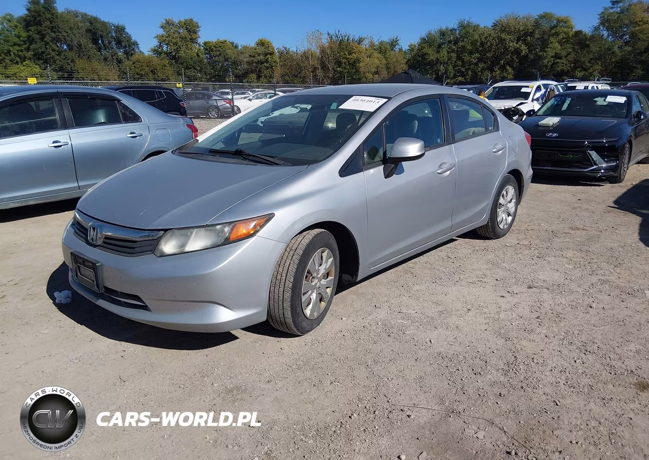 2012 Honda Civic Lx VIN:19XFB2F54CE072737 - 2