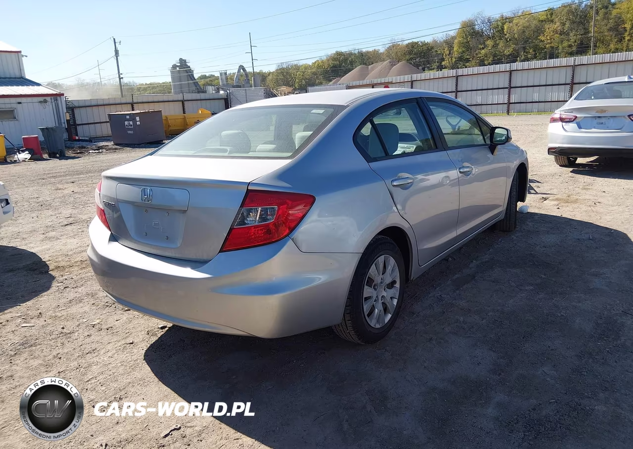 2012 Honda Civic Lx VIN:19XFB2F54CE072737 - 4