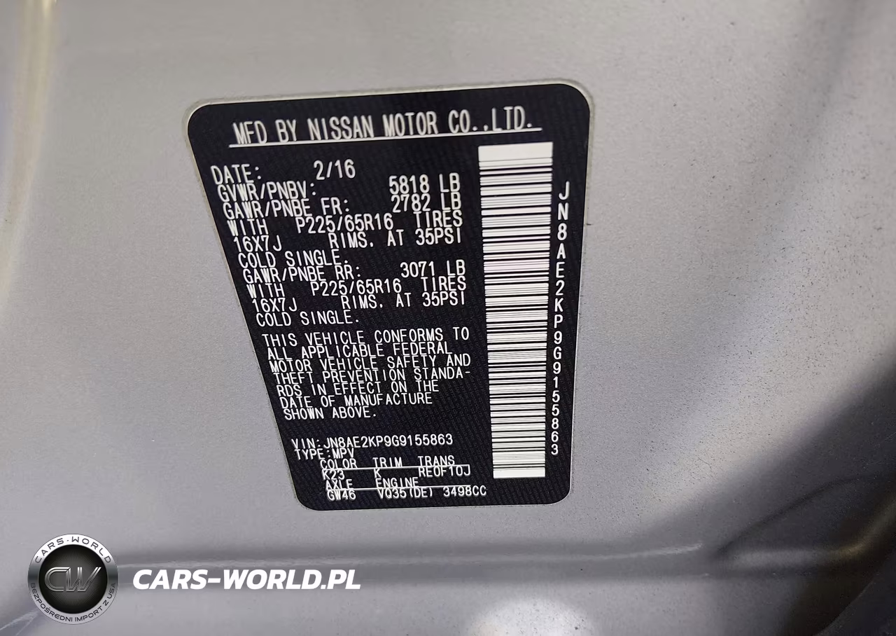 2016 Nissan Quest Platinum-S-Sl-Sv VIN:JN8AE2KP9G9155863 - 9